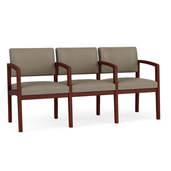 Lesro Lenox 3 Seat Tandem Seating W/ Arms, 65 in W 26 in L 31.5 in H LW3103 - main